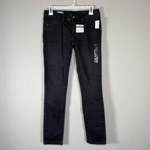 GAP 1969 Always Skinny Skimmer Denim Jeans Women's 24 Black Casual Pants NWT - Picture 1 of 14